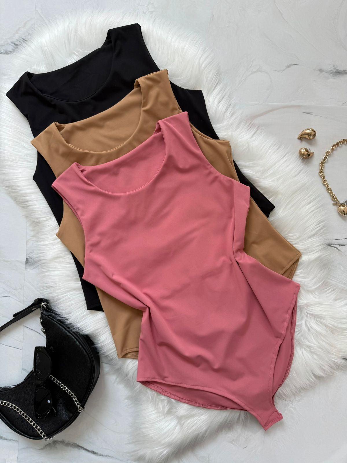 Body cuello redondo licra