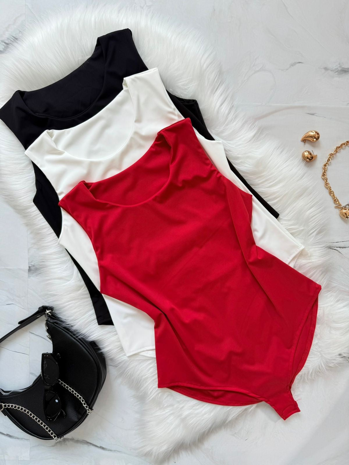 Body cuello redondo licra