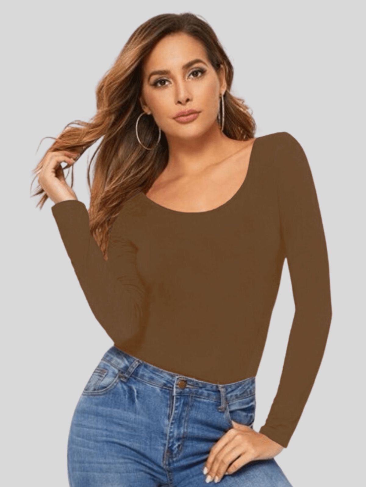 Blusa termica cuello redondo