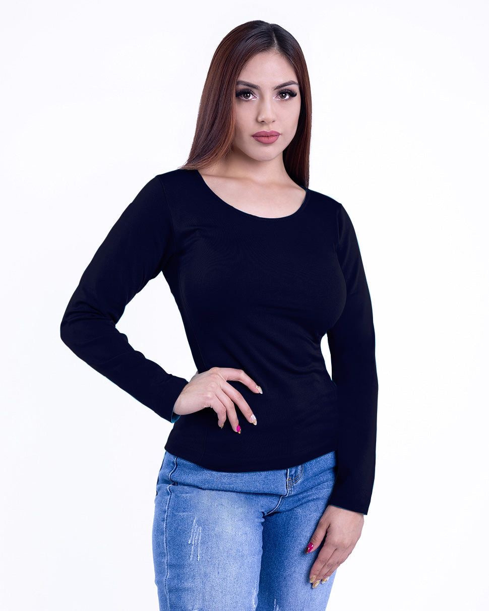 Blusa termica cuello redondo