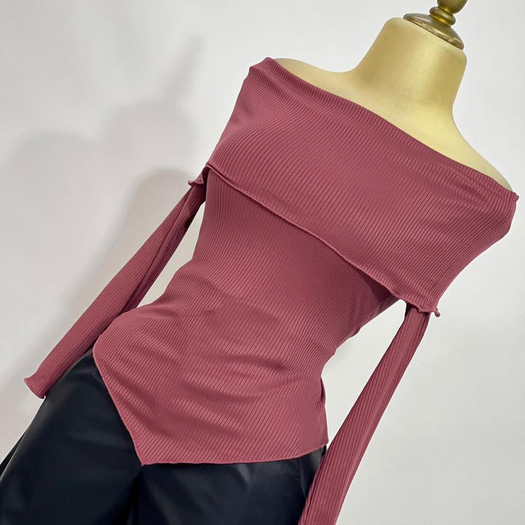 Blusa hombros caídos punta