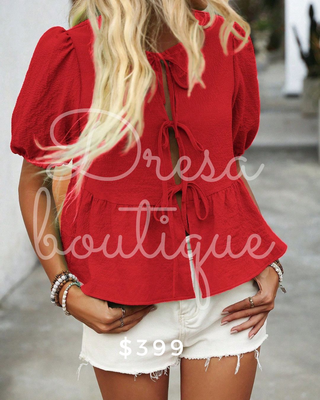 Blusa abertura delantera