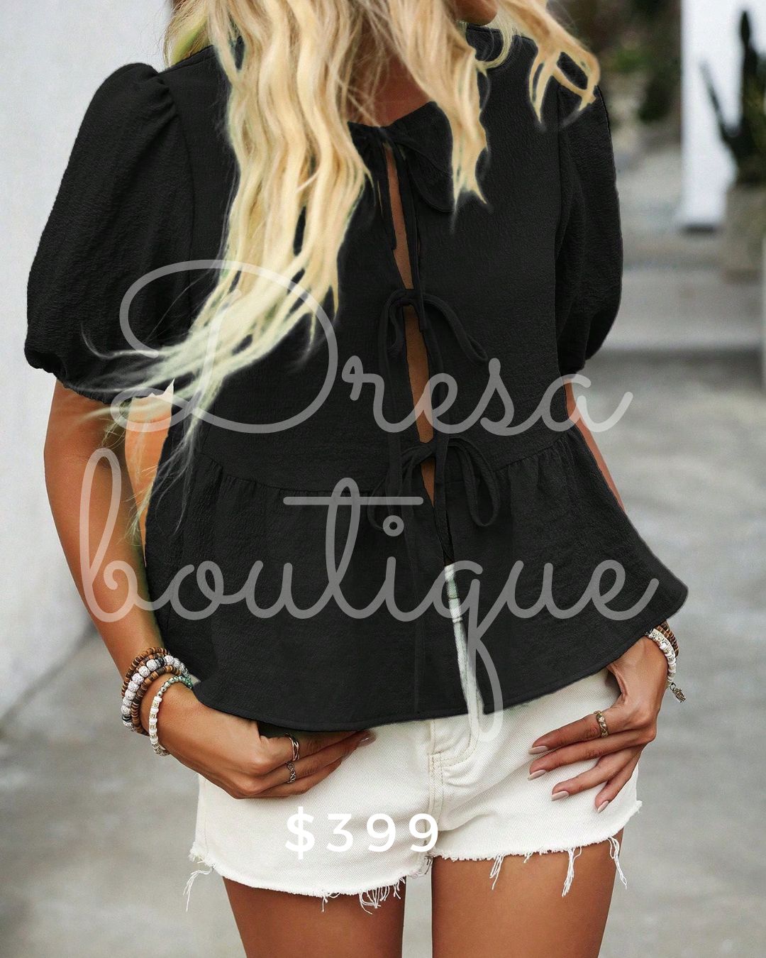 Blusa abertura delantera