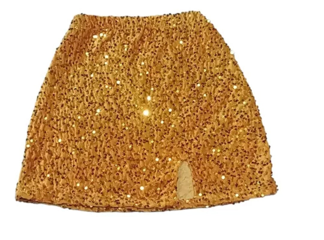 Falda mini de lentejuela