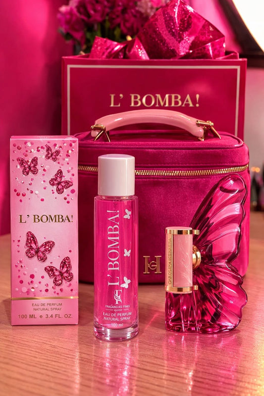 la bomba perfume/fragancia frutal ambar 100ml/ incluye caja 6pz