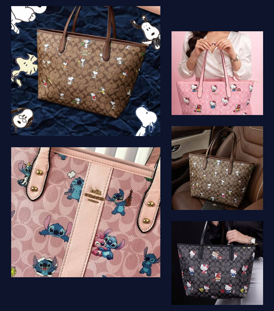 Coach-Bolsa City Tote Bag Animados/ Modelos Surtidos (Medida 30x27x10cm)